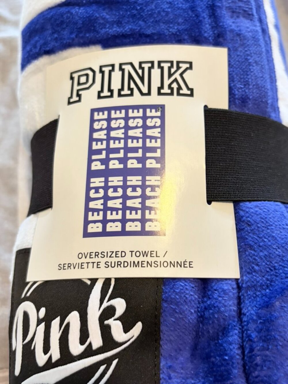 PINK VS Oversized Beach Towel NWT